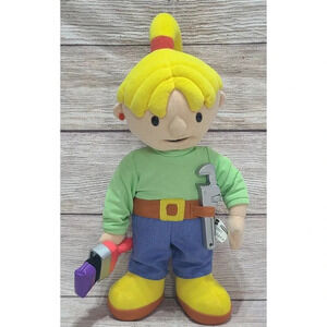 Hasbro Bob The Builder Plush Talking Wendy Stuffed Doll Green Yellow 12" 2001